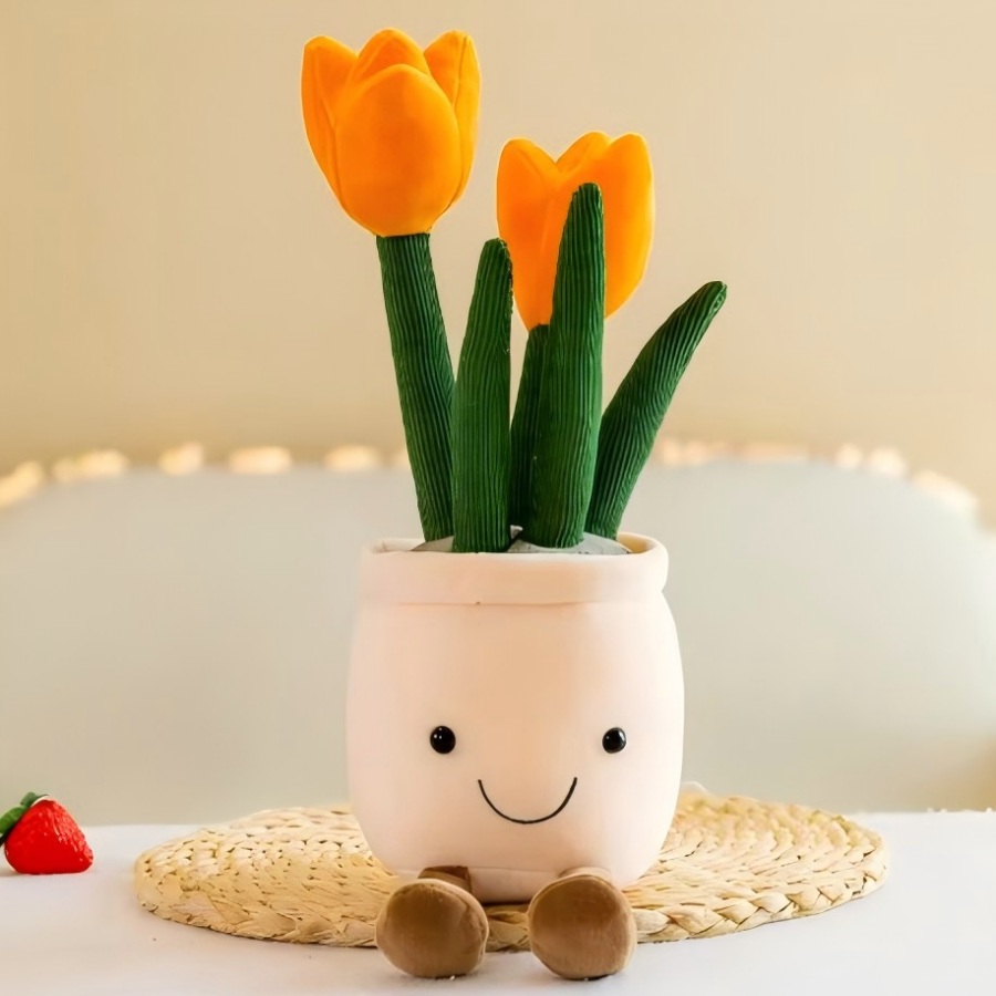 Echeveria Succulent - @@Lifelike Tulip Succulent Plants Plush Stuffed