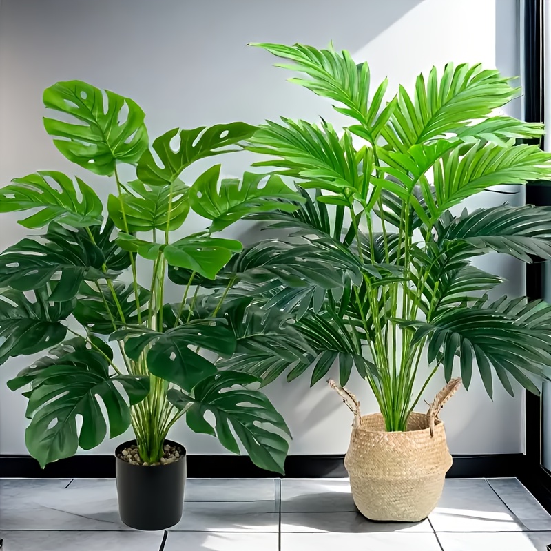 2pcs Green 24Leaves Artificial - Monstera Adansonii ulasan dan harga