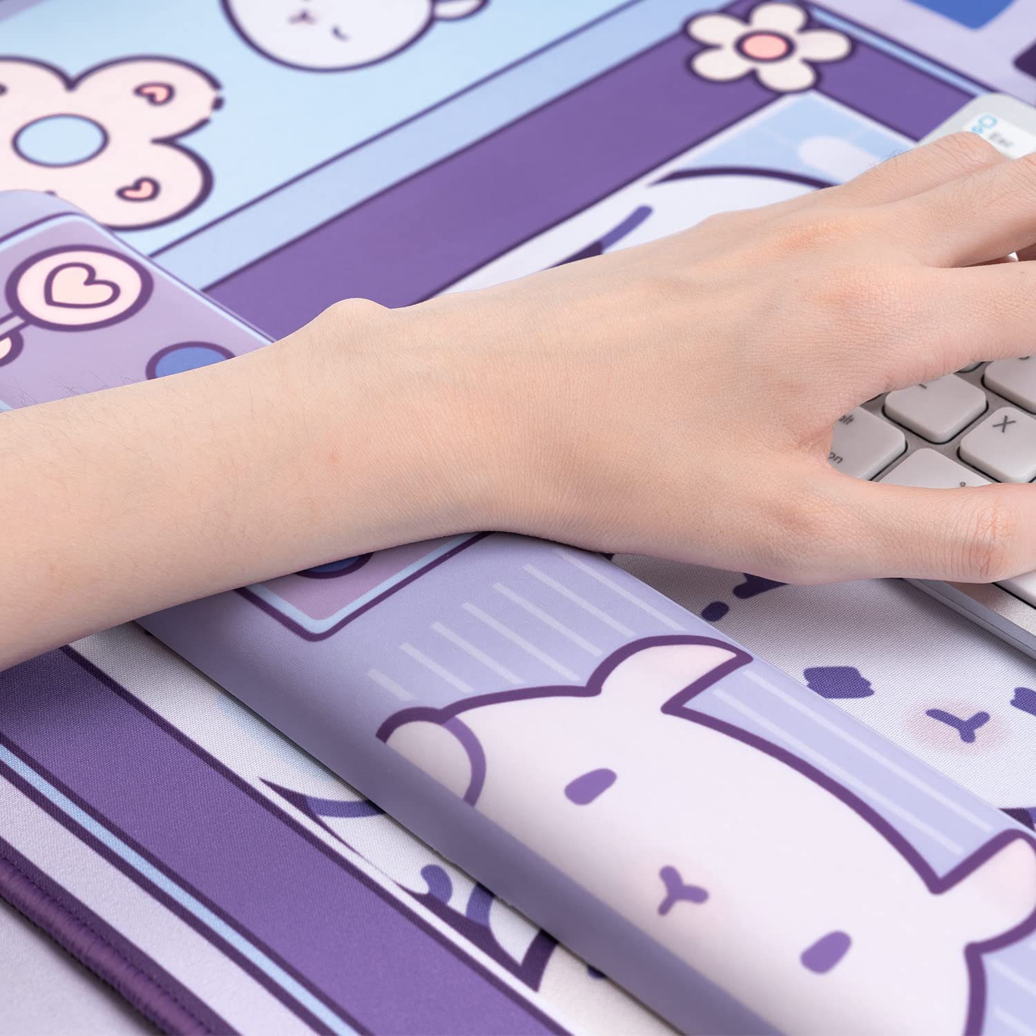 Large Kawaii Gaming Mouse Pad  - Tradescantia Purple ulasan dan harga