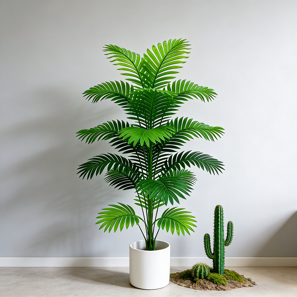60-80cm Tall Artificial Palm T - Monstera Adansonii ulasan dan harga